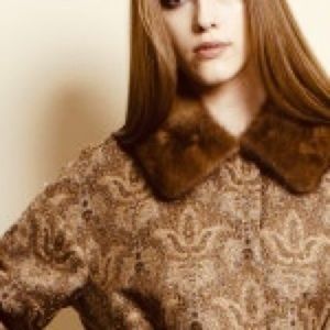 Alberta Ferretti Tapestry Cape